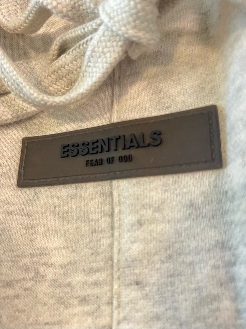 ESSENTIALS Fear of God Light Heather MENS. Gray Athletic Shorts - Picture 2 of 5